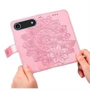 iPhone 17 Air Mandala Series Lompakkokotelo - Pinkki