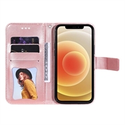 iPhone 17 Air Mandala Series Lompakkokotelo - Pinkki