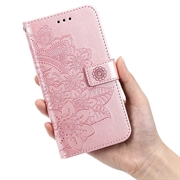 iPhone 17 Air Mandala Series Lompakkokotelo - Pinkki