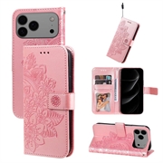 iPhone 17 Pro Max Mandala Series Lompakkokotelo - Pinkki