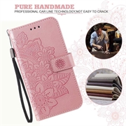 iPhone 17 Pro Max Mandala Series Lompakkokotelo - Pinkki