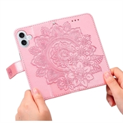 iPhone 17 Mandala Series Lompakkokotelo - Pinkki