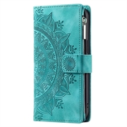 iPhone 16e Mandala Series Lompakkokotelo - Vihreä