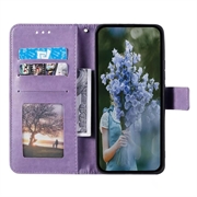 Mandala Sarja Xiaomi Redmi 12C Lompakkokotelo - Violetti