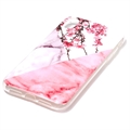 iPhone XR Marble Pattern TPU-Suojakotelo - Kirsikkapuun Kukat
