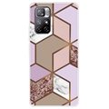 Xiaomi Redmi Note 11 Pro/Note 11 Pro 5G Marble Pattern TPU-Suojakotelo - Ruskea / Pinkki