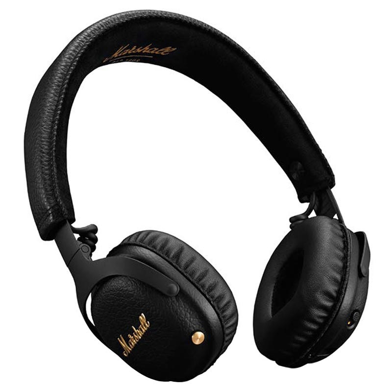 Marshall MID A.N.C On Ear Bluetooth Headphones Black Marshall Headphones –