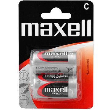 Maxell R14/C sinkkihiiliparistot - 2 kpl.