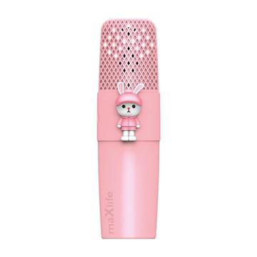 Maxlife Animal MXBM-500 Bluetooth-mikrofoni kaiuttimella - vaaleanpunainen