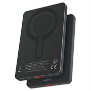 Maxlife MXPB-05 10000mAh magneettinen langaton tehopankki - 15W - musta