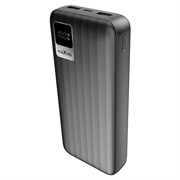 Maxlife MXPB-07 kaksois-USB-varavirtalähde 20000mAh - musta