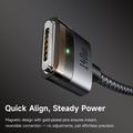Mcdodo CA-207 140W USB-C ja MagSafe 3 -latauskaapeli - 2m - musta