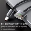 Mcdodo CA-207 140W USB-C ja MagSafe 3 -latauskaapeli - 2m - musta