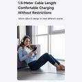 Mcdodo CA-6700 2-in-1 pikalatauskaapeli - USB-C, Lightning - 1.5m