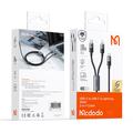 Mcdodo CA-6700 2-in-1 pikalatauskaapeli - USB-C, Lightning - 1.5m