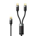 Mcdodo CA-6780 2-in-1 punottu USB-C latauskaapeli - 1.5m