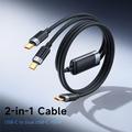 Mcdodo CA-6780 2-in-1 punottu USB-C latauskaapeli - 1.5m