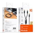Mcdodo CA-6780 2-in-1 punottu USB-C latauskaapeli - 1.5m