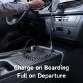 Mcdodo CC-037 120W kaksiliitäntäinen autolaturi USB-C- ja Lightning-kaapeleilla - musta