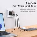 Mcdodo CH-4100 67W GaN-pikalaturi sisäänvedettävällä USB-C-kaapelilla - musta