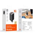 Mcdodo CH-4100 67W GaN-pikalaturi sisäänvedettävällä USB-C-kaapelilla - musta