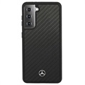 Mercedes-Benz Dynamic Carbon Fiber Samsung Galaxy S21 5G Kotelo - Musta