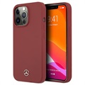 Mercedes-Benz Silicone Line iPhone 13 Pro Max Suojakotelo - Punainen