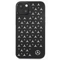 Mercedes-Benz Stars Pattern iPhone 13 Suojakuori - Musta