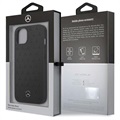 Mercedes-Benz Transparent Line iPhone 13 Mini Nahkakotelo - Musta