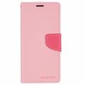 iPhone 16 Mercury Goospery Fancy Diary Lompakkokotelo - Pinkki