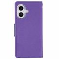 iPhone 16 Mercury Goospery Fancy Diary Lompakkokotelo - Violetti