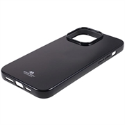 iPhone 15 Pro Max Mercury Goospery Glitter TPU Suojakuori - Musta