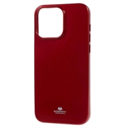 iPhone 15 Pro Max Mercury Goospery Glitter TPU Suojakuori - Punainen