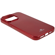 iPhone 15 Pro Max Mercury Goospery Glitter TPU Suojakuori - Punainen