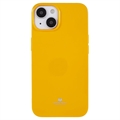 iPhone 14 Plus Mercury Goospery Glitter TPU Suojakuori - Keltainen