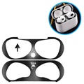 Metal Decorative Sticker for AirPods 3 - Sun / Black