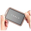 Tesla Avainkorttiteline Jousihakalla - Ruusukulta