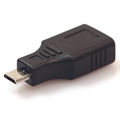 MicroUSB / USB 2.0 OTG -sovitin - Musta