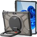 Microsoft Surface Go/Go 2/Go 3 Heavy Duty 360 -kotelo - Läpikuultava musta