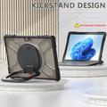 Microsoft Surface Go/Go 2/Go 3 Heavy Duty 360 -kotelo - Läpikuultava musta