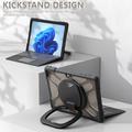 Microsoft Surface Go/Go 2/Go 3 Heavy Duty 360 -kotelo - Läpikuultava musta