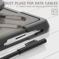 Microsoft Surface Go/Go 2/Go 3 Heavy Duty 360 -kotelo - Läpikuultava musta