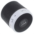 Mini Bluetooth Kaiutin Mikrofonilla & LED-valoilla A9 - Murrettu Musta