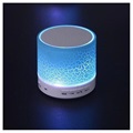 Mini Bluetooth Kaiutin Mikrofonilla & LED-valoilla A9 - Murrettu Sininen