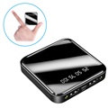 Mini Nopea Varavirtalähde 10000mAh - 2x USB - Musta