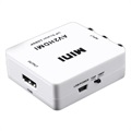 Mini Full HD 1080p RCA AV / HDMI-muunnin - Valkoinen