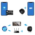 Mini Magneettinen Full HD-kotivalvontakamera - WiFi, IP - Musta