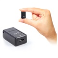 Mini Magneettinen GPS-Seuraaja Mikrofonilla GF-07 - Musta
