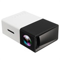 Mini Kannettava Full HD LED Projektori YG300 - Musta / Valkoinen