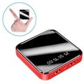 Mini Varavirtalähde 10000mAh - 2x USB (Avoin pakkaus - Tyydyttävä) - Punainen